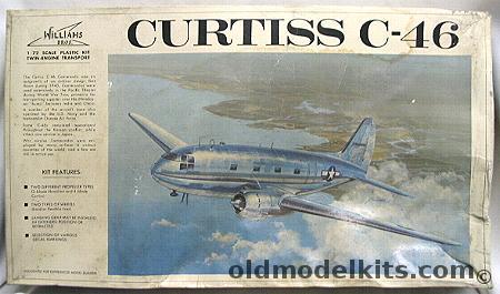 Williams Brothers 1/72 Curtiss C-46 Commando - Chinese Air Force or Flying Tigers Line, 72-346 plastic model kit